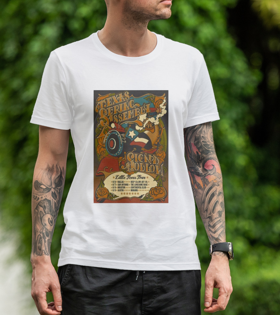 Texas String Assembly Sicard Hollow Little Texas Tour Dallas San Antonio Houston Austin November T-Shirt
