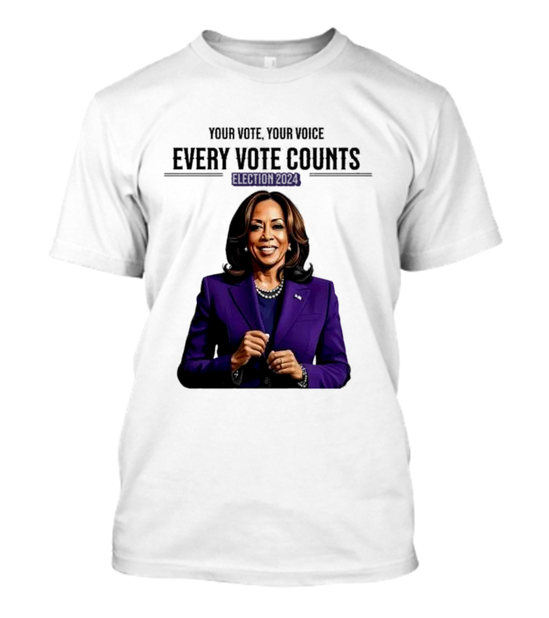 Your Vote Your Voice Every Vote Counts Election T-Shirt