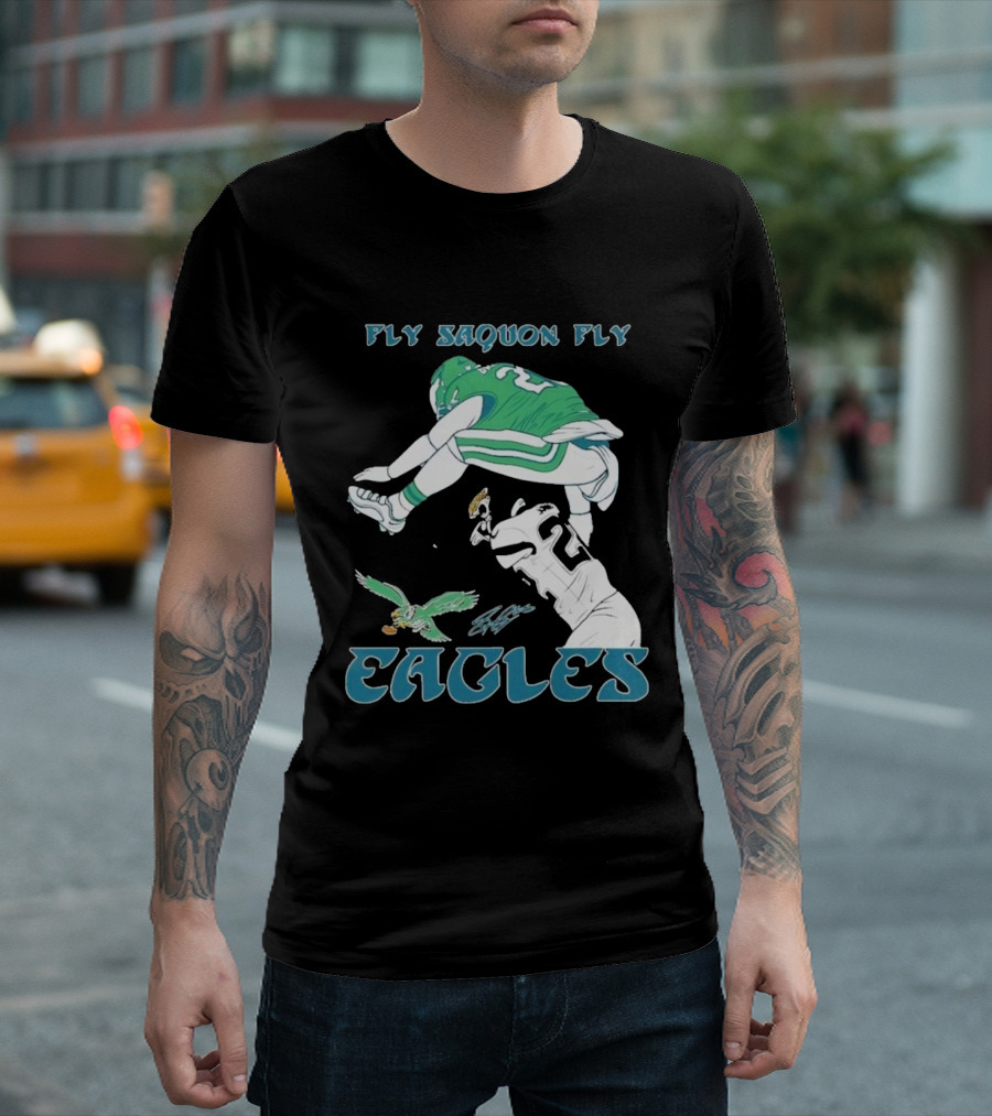 Fly Saquon Fly Eagles Philadelphia T-Shirt