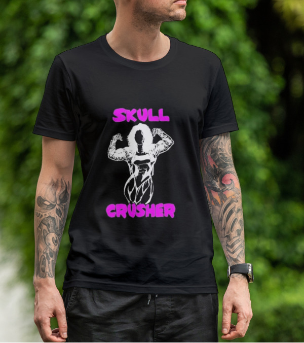 Skull Crusher Bodybuilder Flexing T-Shirt