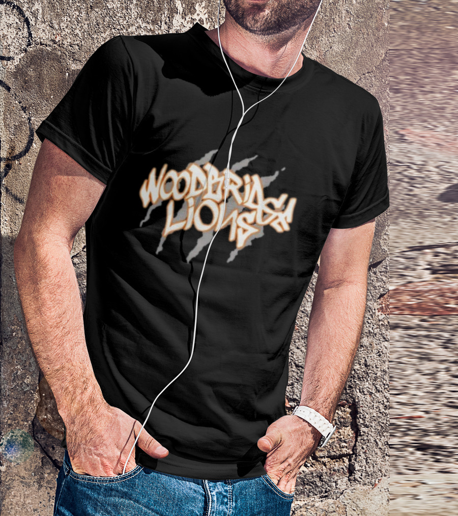 Woodbridge Lions Claw Marks Graffiti T-Shirt