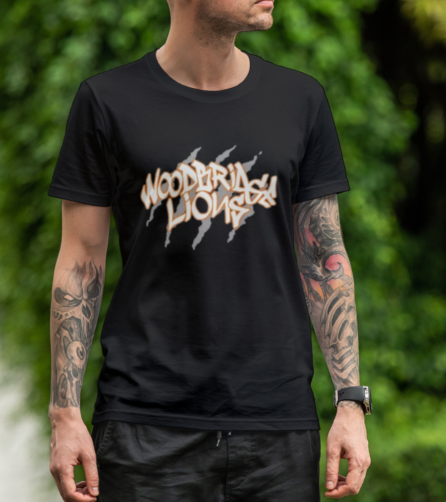 Woodbridge Lions Claw Marks Graffiti T-Shirt