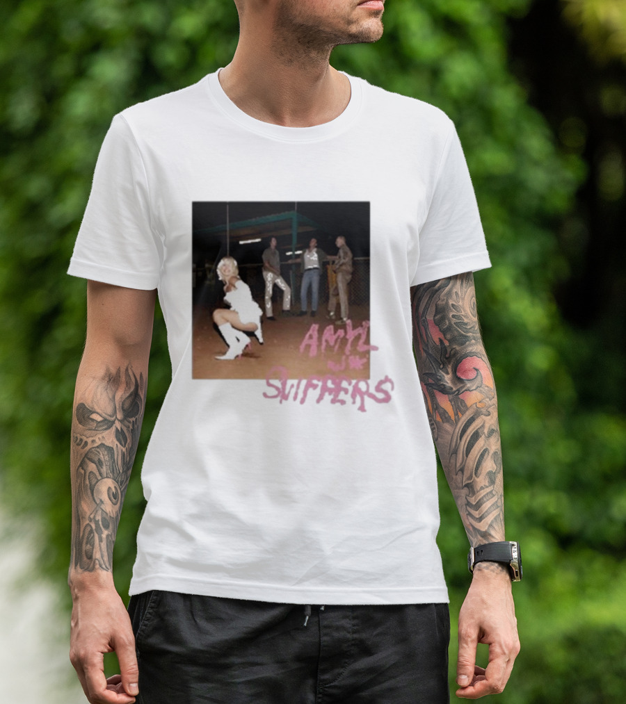 Amyl And The Sniffers Nighttime Band Image Tour T-Shirt