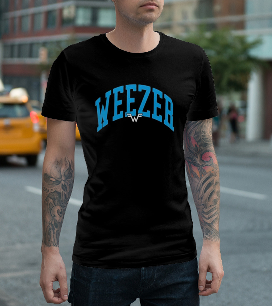 Weezer Blue Christmas 2024 Arch T-Shirt