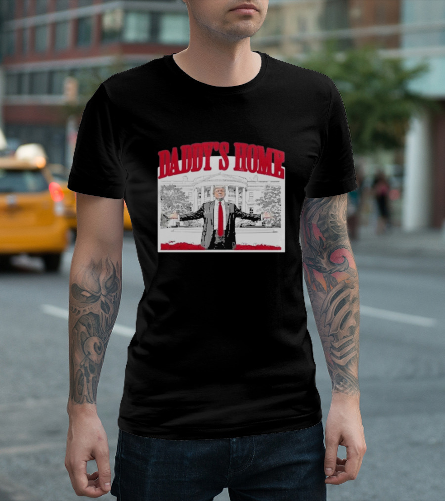 David J Harris Jr Trump Daddy’s Home White House Red T-Shirt