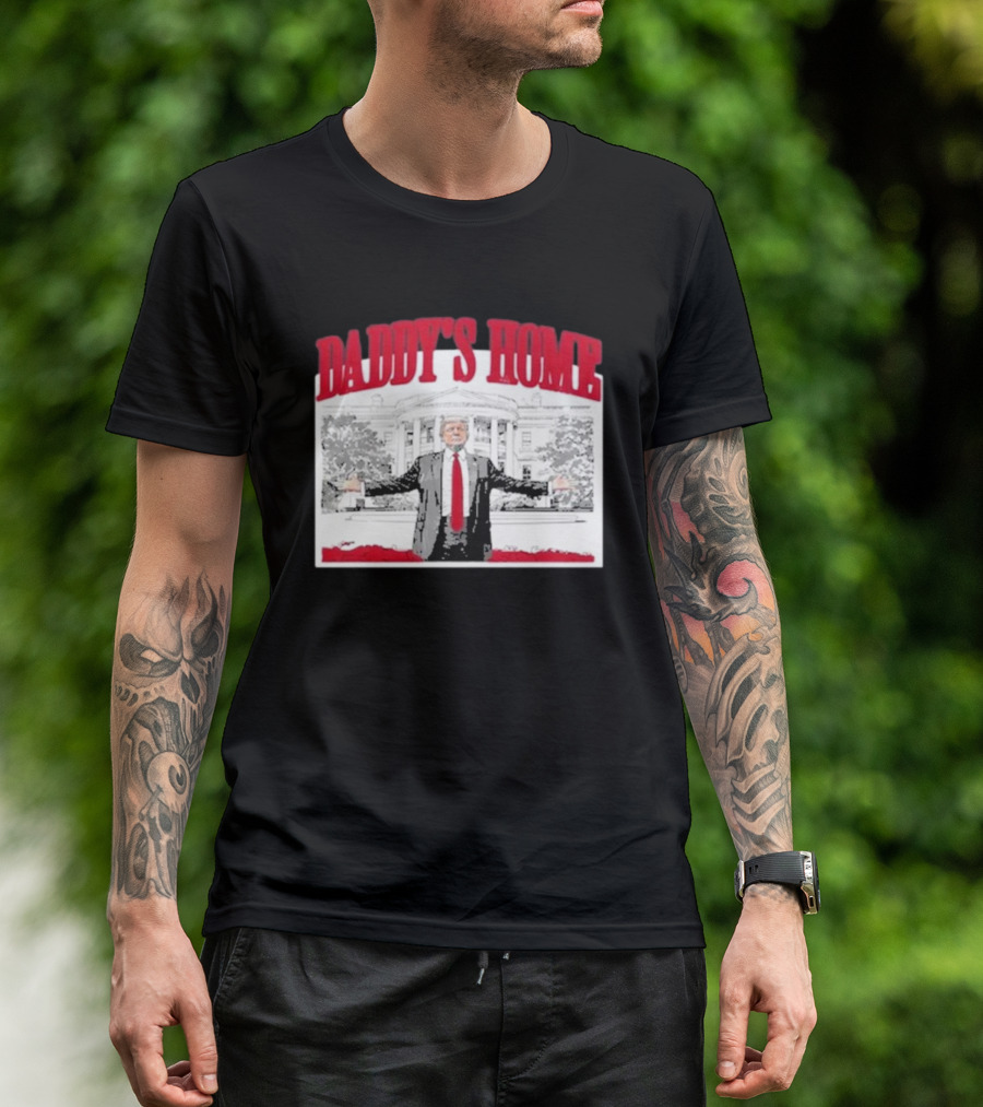 David J Harris Jr Trump Daddy’s Home White House Red T-Shirt