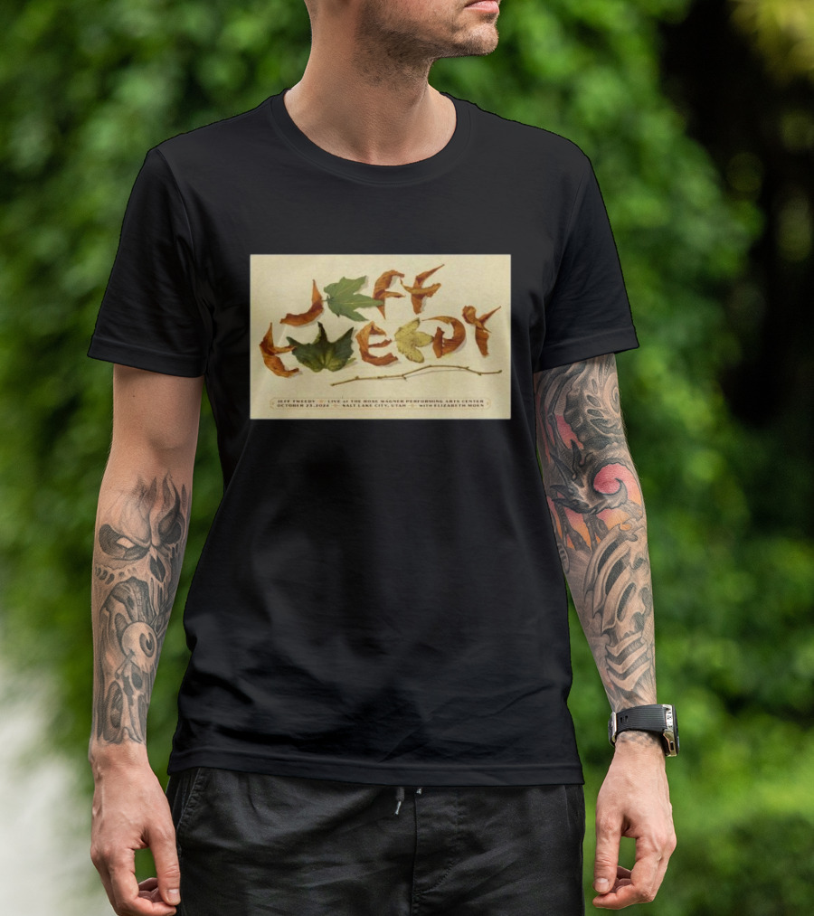 Jeff Tweedy Live At Rose Wagner Performing Arts Center Salt Lake City October 23 2024 With Elizabeth Moen T-Shirt