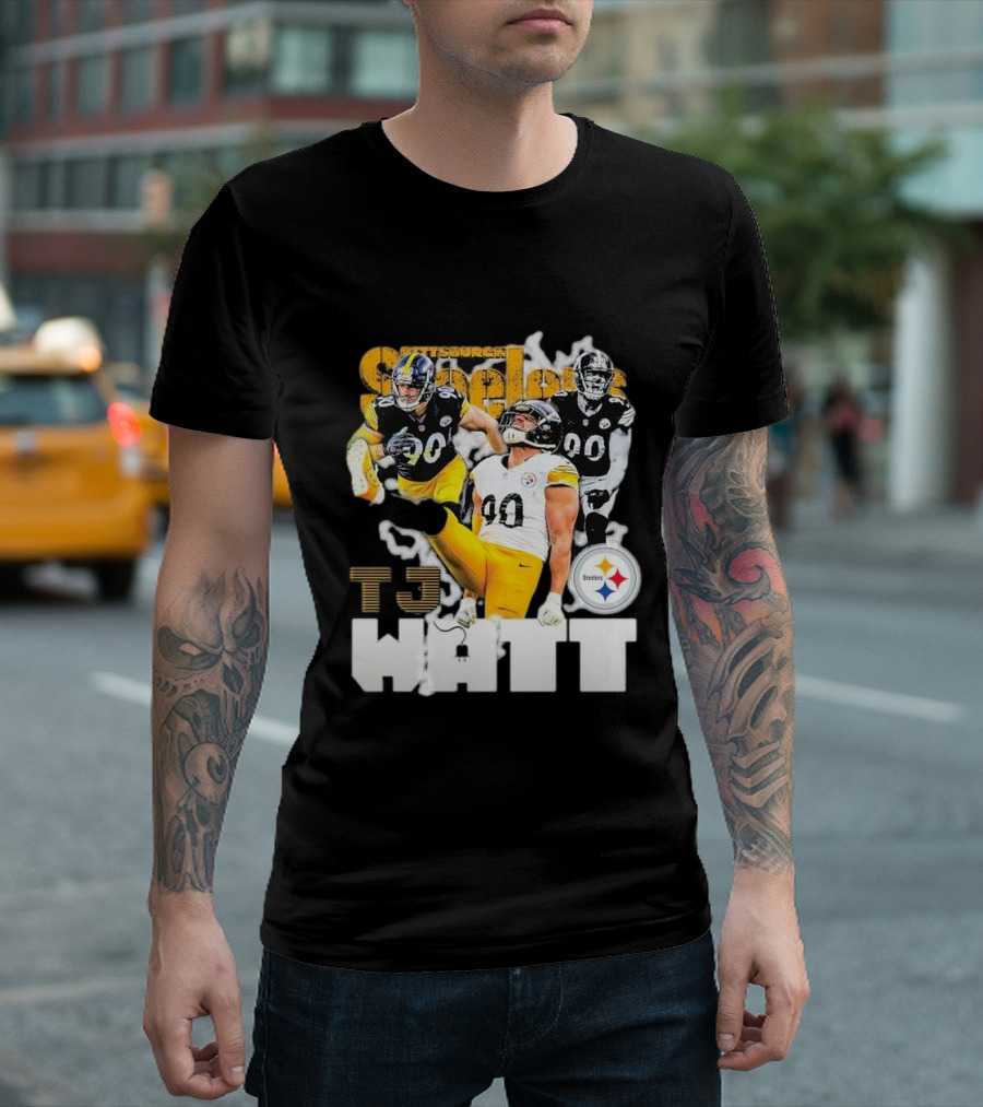 T.J. Watt Pittsburgh Steelers Iconic Player Steelers T-Shirt