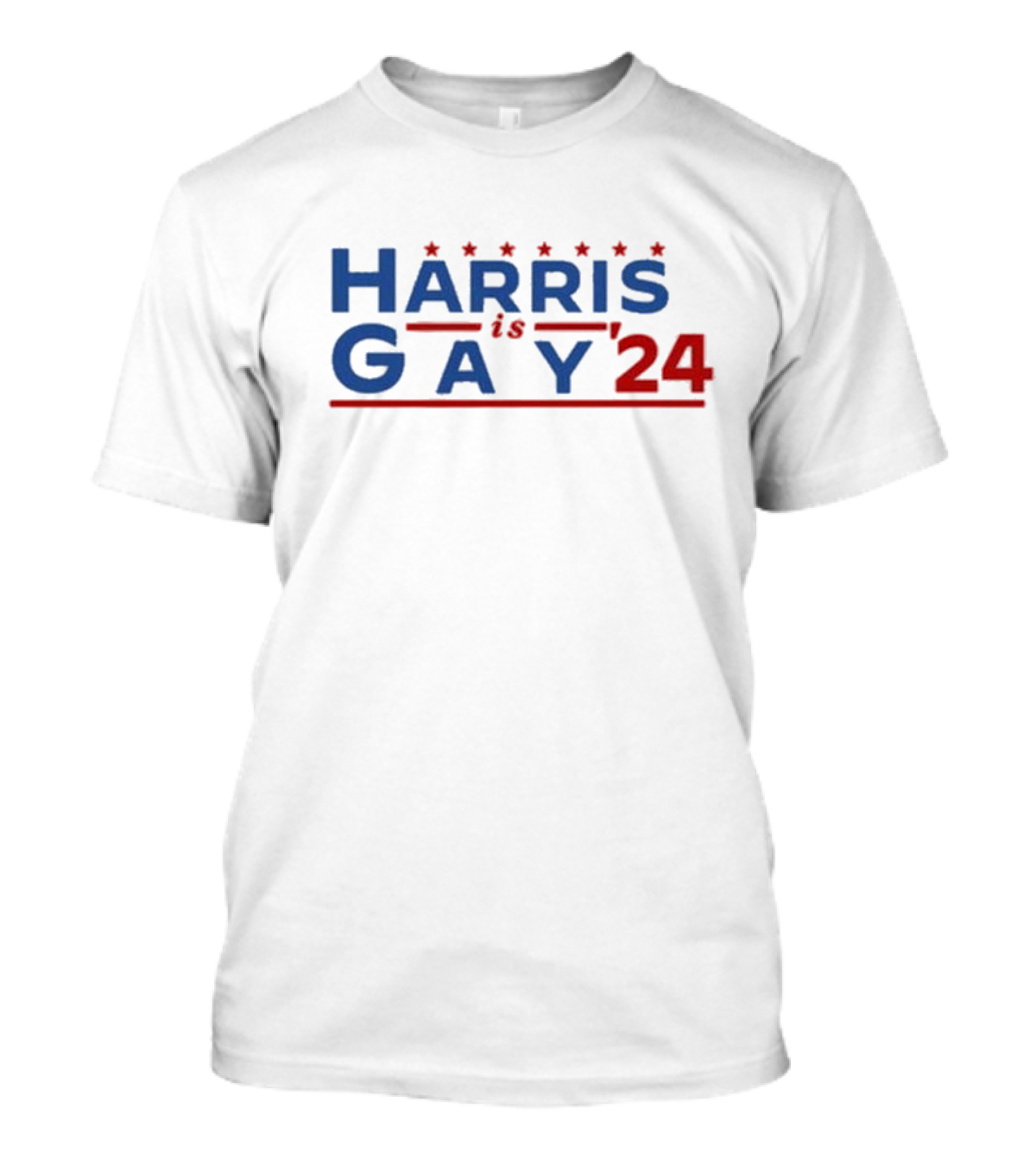 Harris Is Gay '24 Stars And Stripes Victory Message T-Shirt