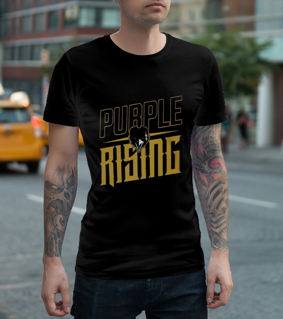 Purple Rising Baltimore Football Ravens Fans T-Shirt