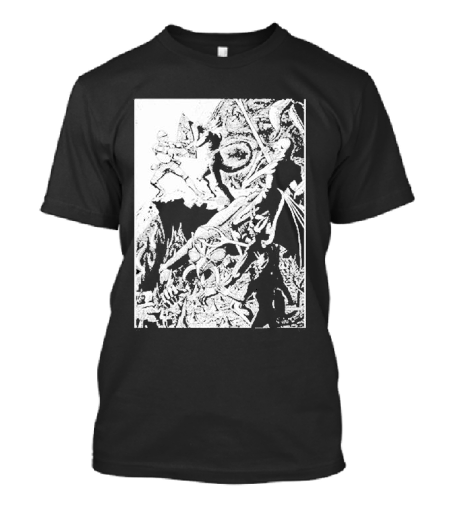 Yodanno Paladin Battling Demons In Hell T-Shirt