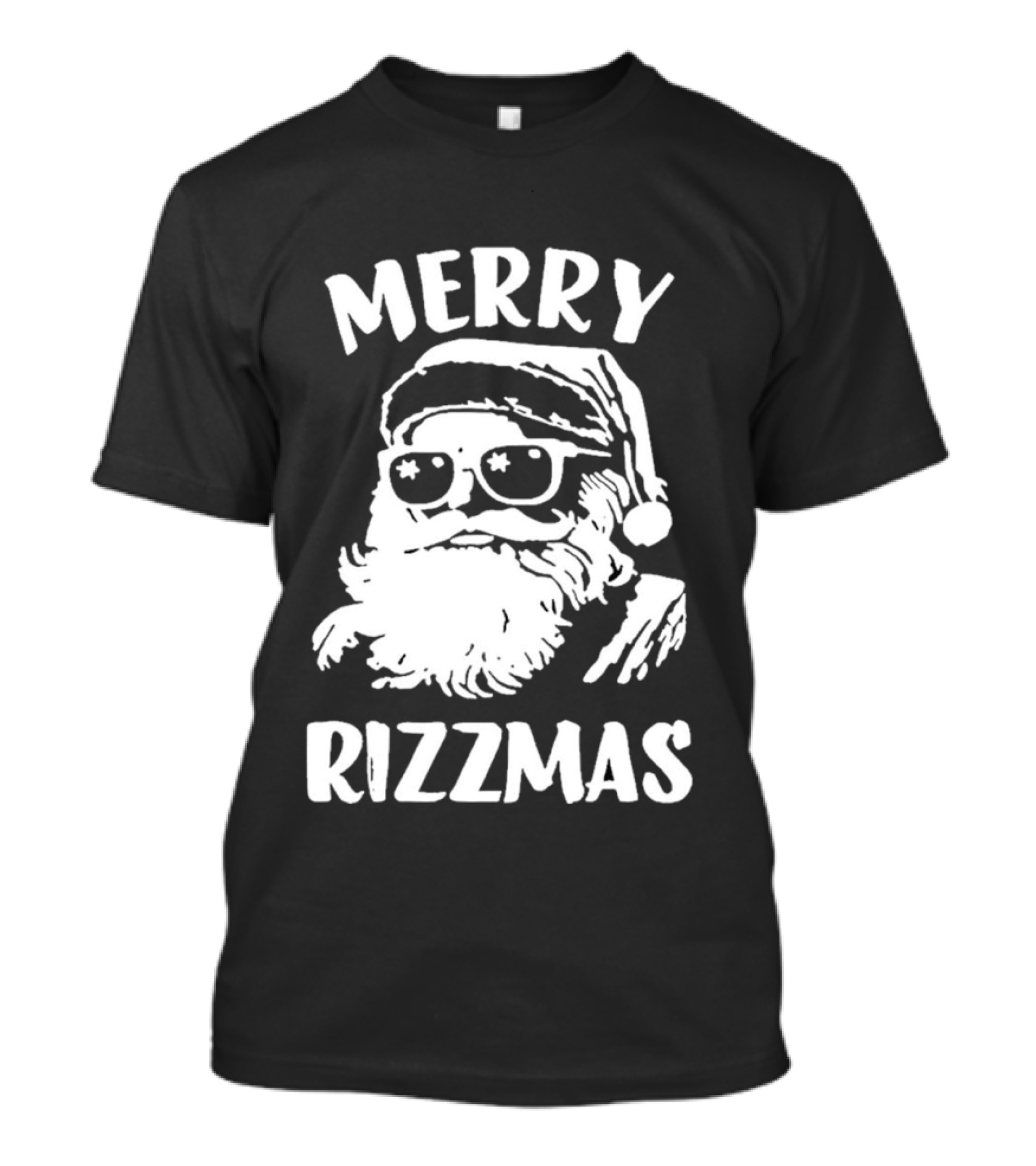 New Orleans Saints Blake Grupe Merry Rizzmas Darren Rizzi Santa Sunglasses T-Shirt