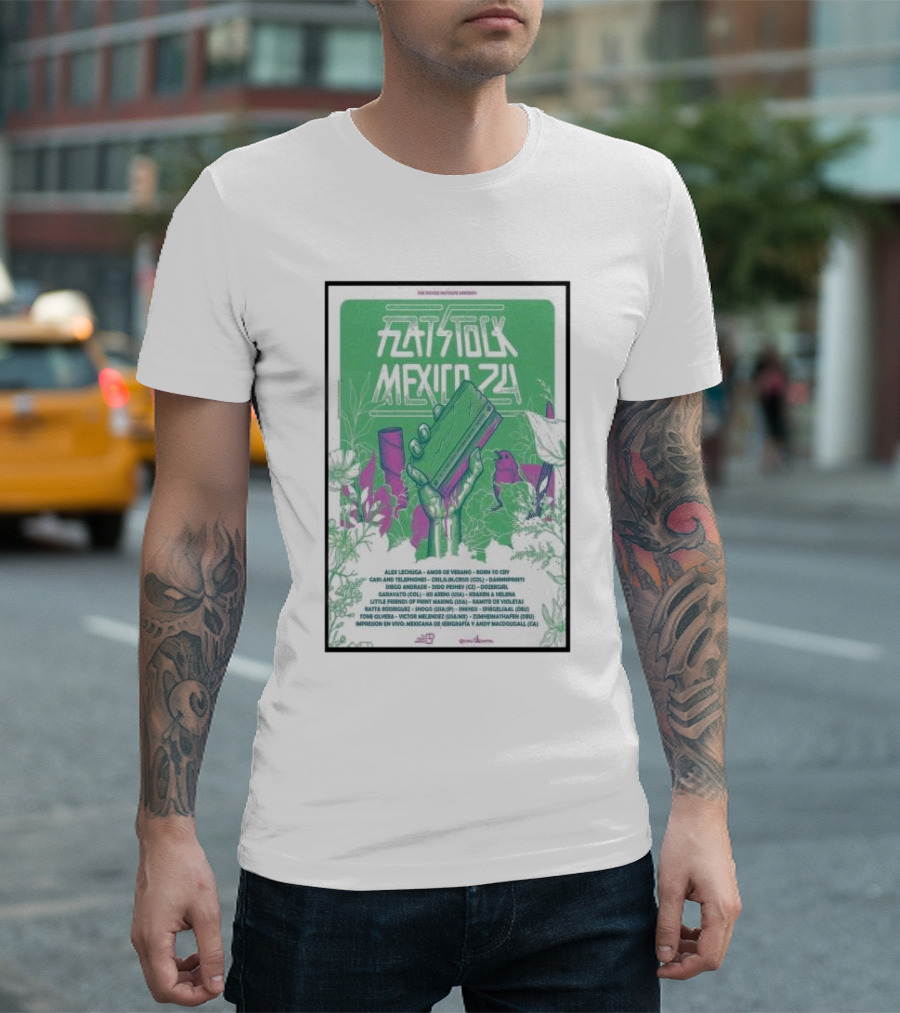 Flatstock Mexico 24 At Autódromo Hermanos Rodríguez Nov 15-17 2024 Event T-Shirt