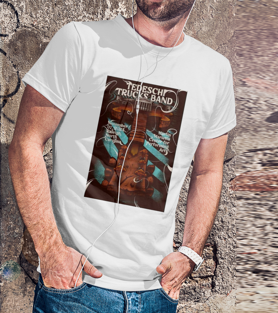 Tedeschi Trucks Band Raleigh North Carolina November 7 2024 Martin Marietta Center For Performing Arts T-Shirt