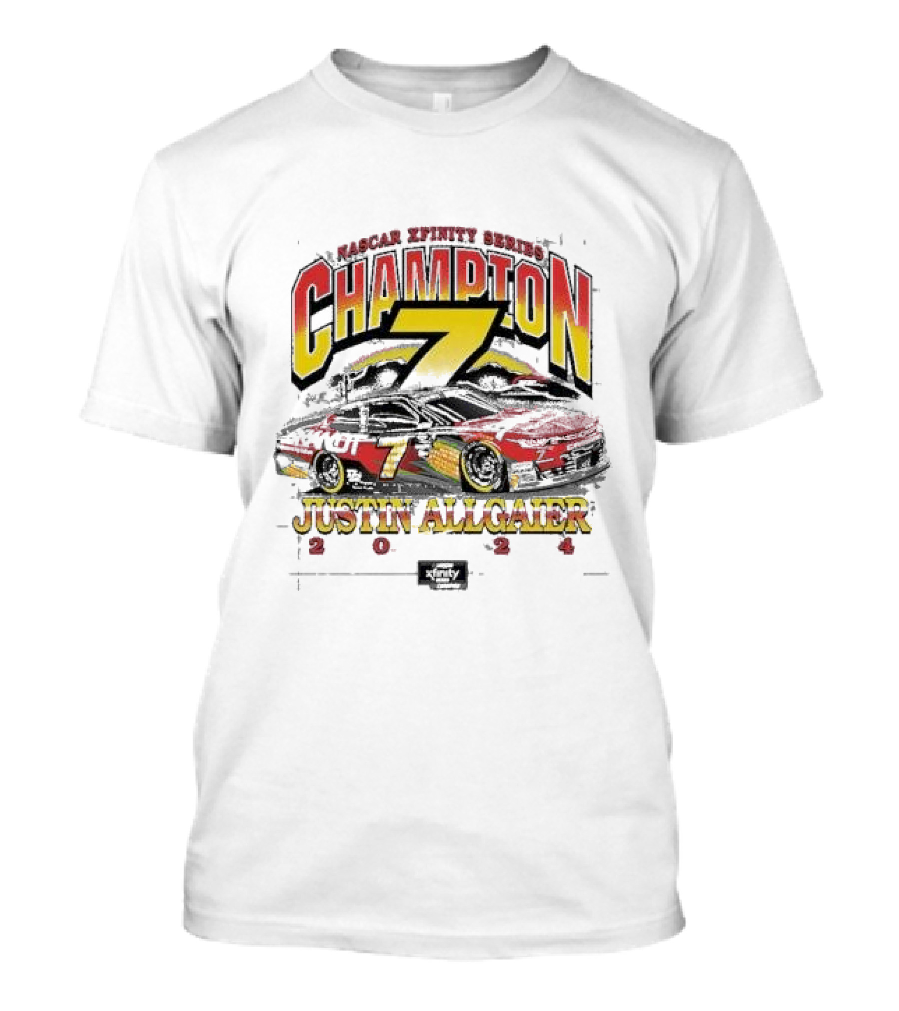 Justin Allgaier NASCAR Xfinity Series Champion T-Shirt
