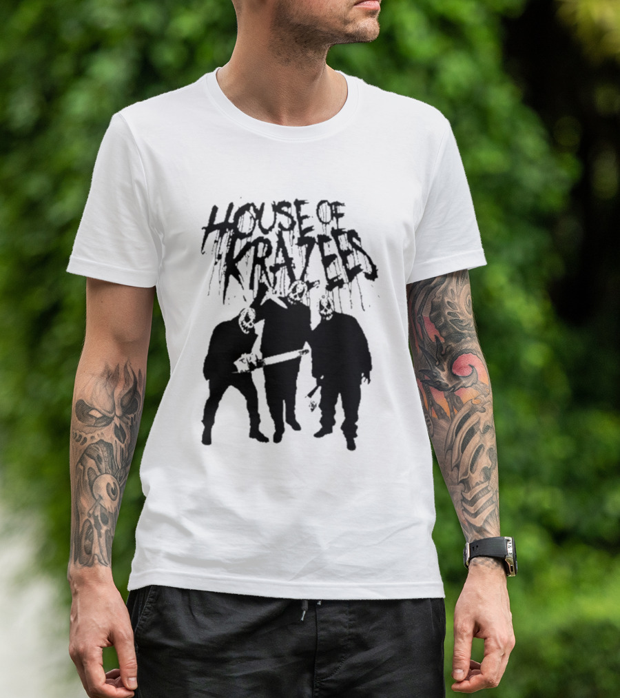 House Of Krazees MNE Stare Horror Mask Trio T-Shirt
