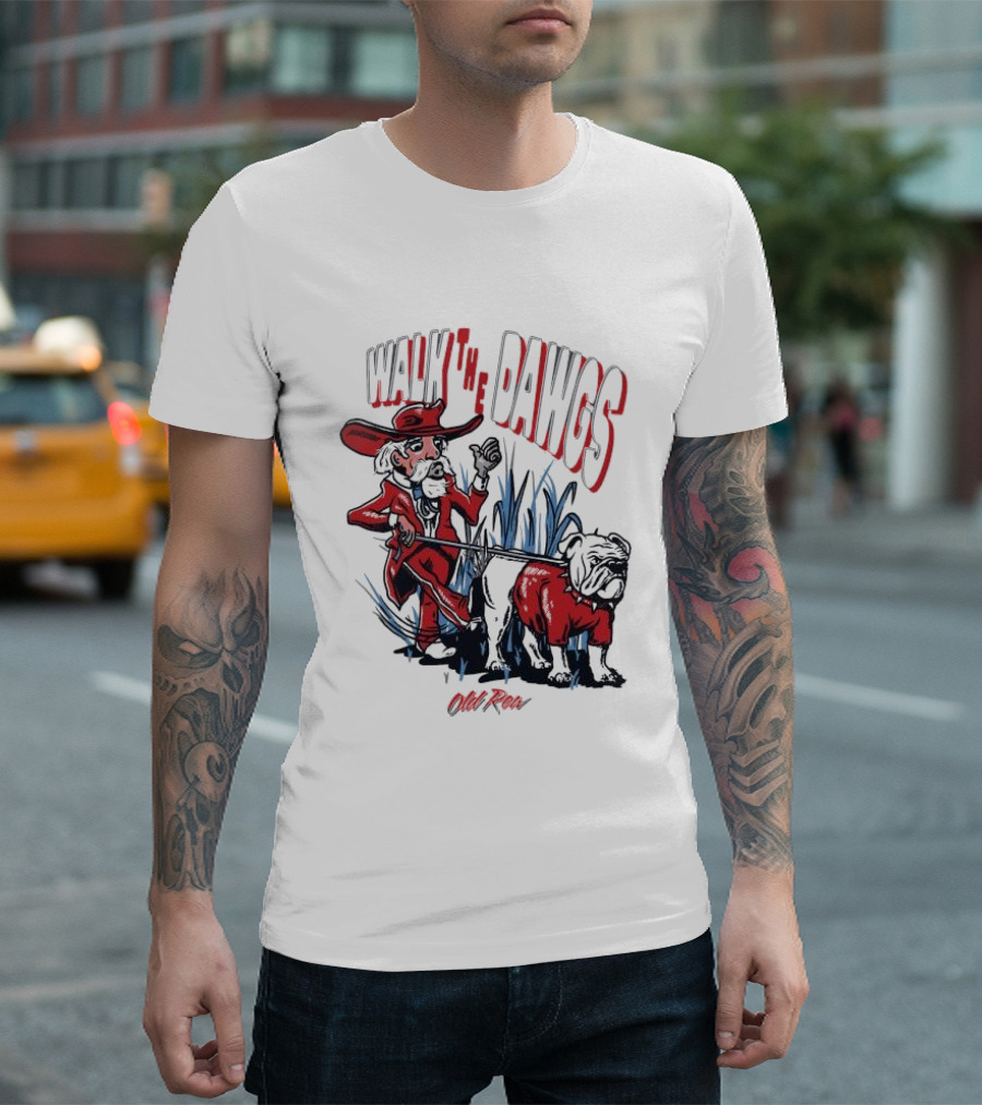 Walk The Dawgs Old Row Bulldog Cowboy T-Shirt