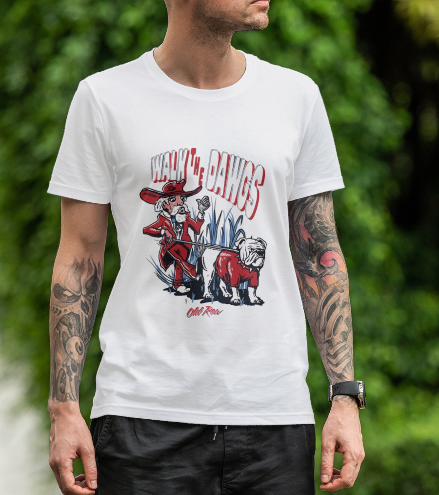 Walk The Dawgs Old Row Bulldog Cowboy T-Shirt