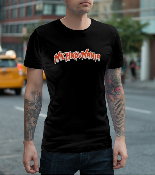 Michkov Mania Rugged Lettering T-Shirt