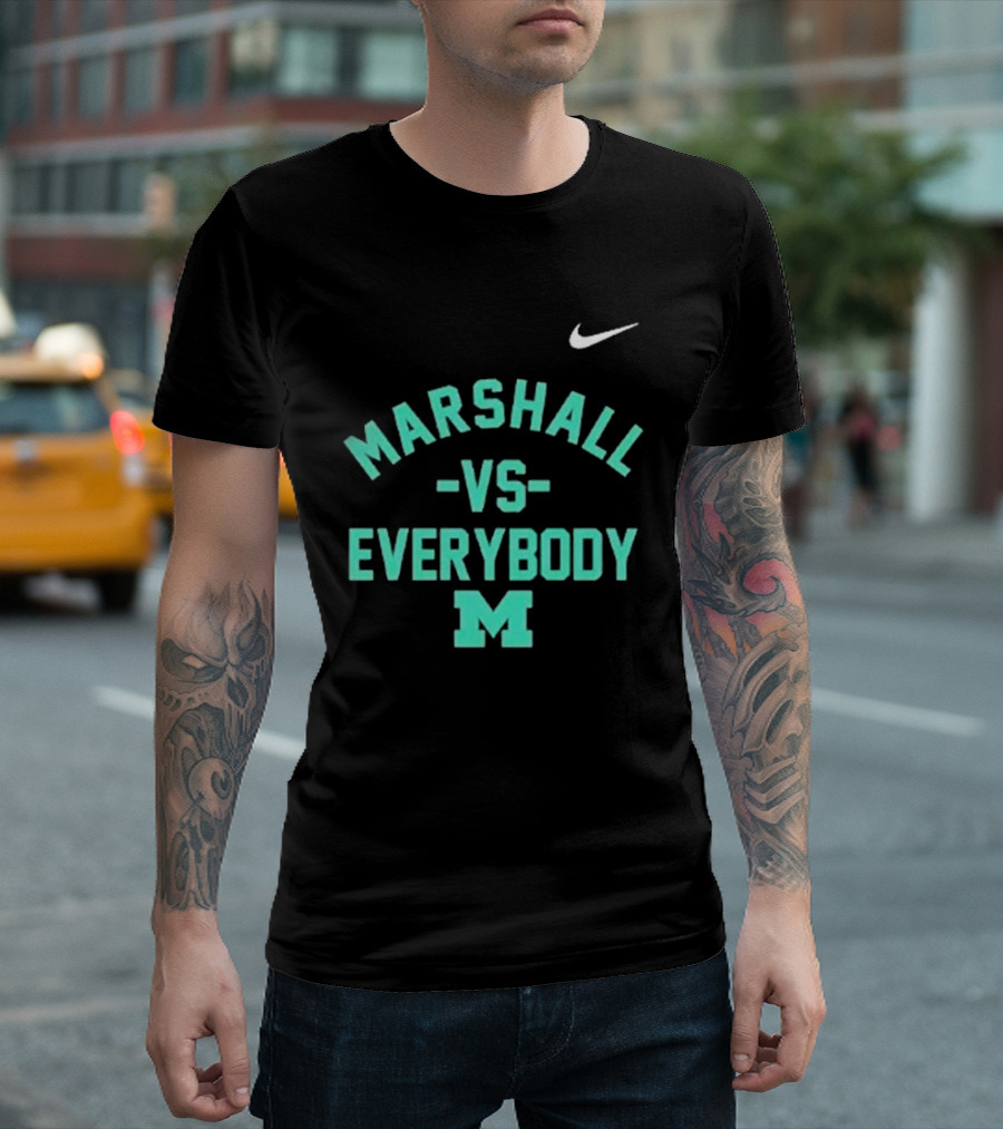 Marshall Vs Everybody Football Marshall M T-Shirt