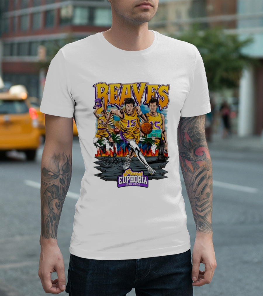 Reaves Planet Euphoria 1950 2024 Basketball Journey T-Shirt