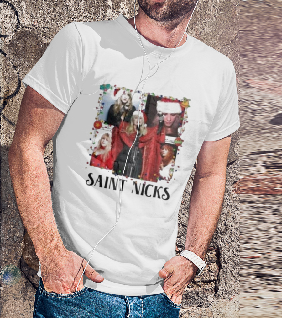 Saint Nicks Legend Stevie Nicks Xmas 2024 Holiday T-Shirt