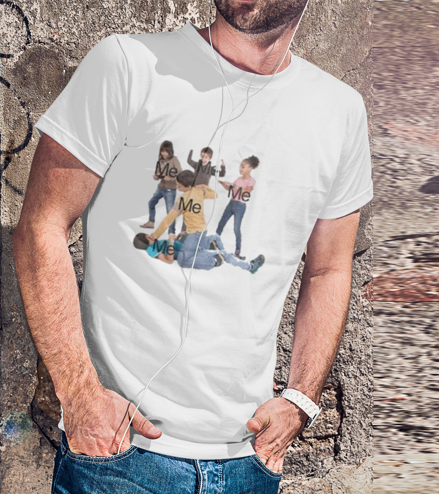 You’re Too Hard On Yourself Me Kids Fighting Meme T-Shirt