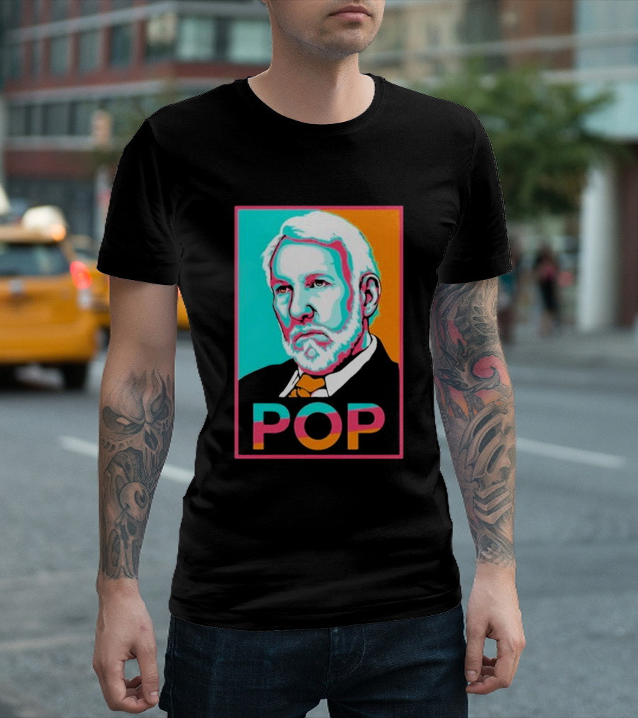 Spurs Gregg Popovich Pop T-Shirt