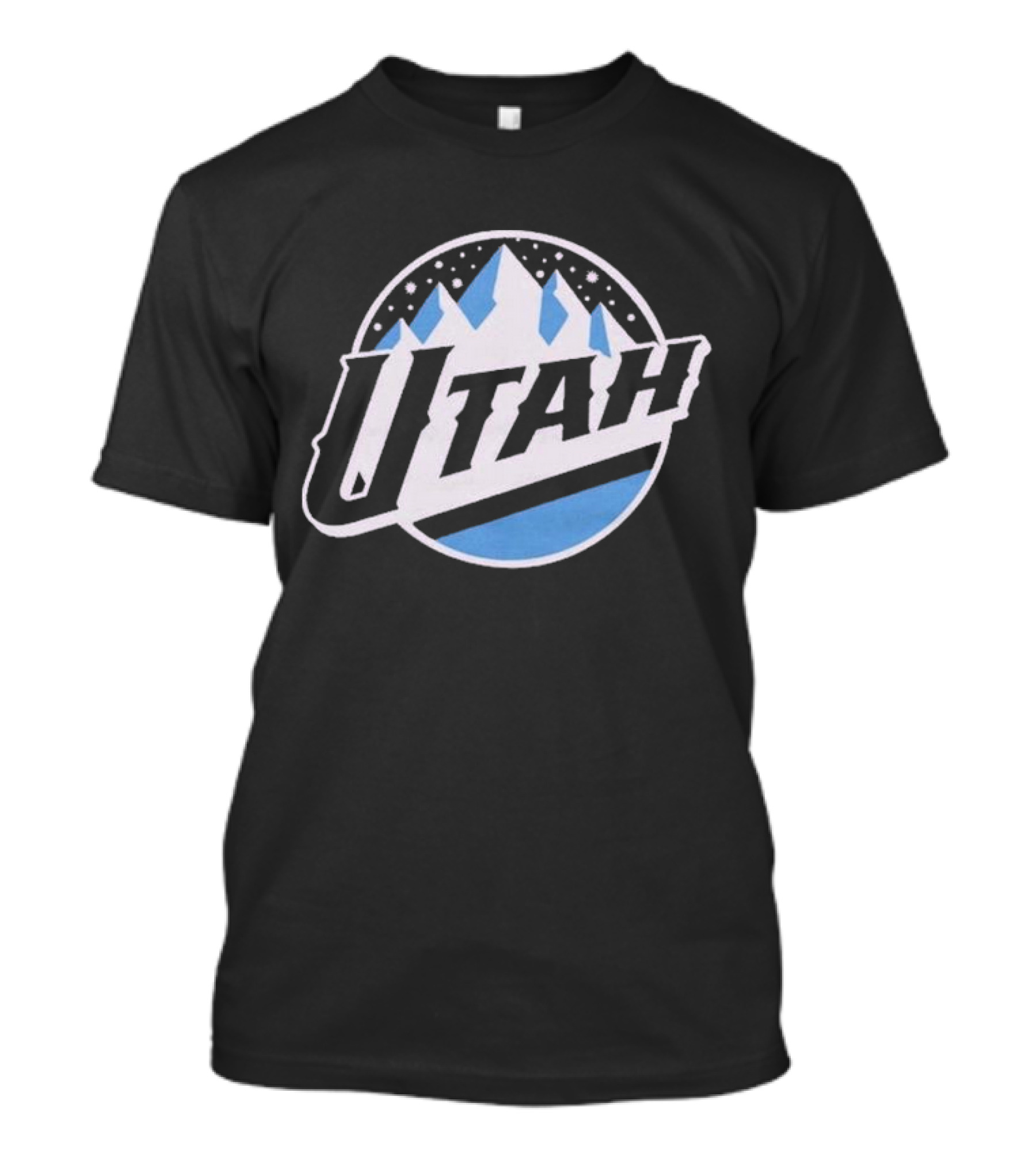 Utah Jazz City Edition 2024 Retro Mountain T-Shirt