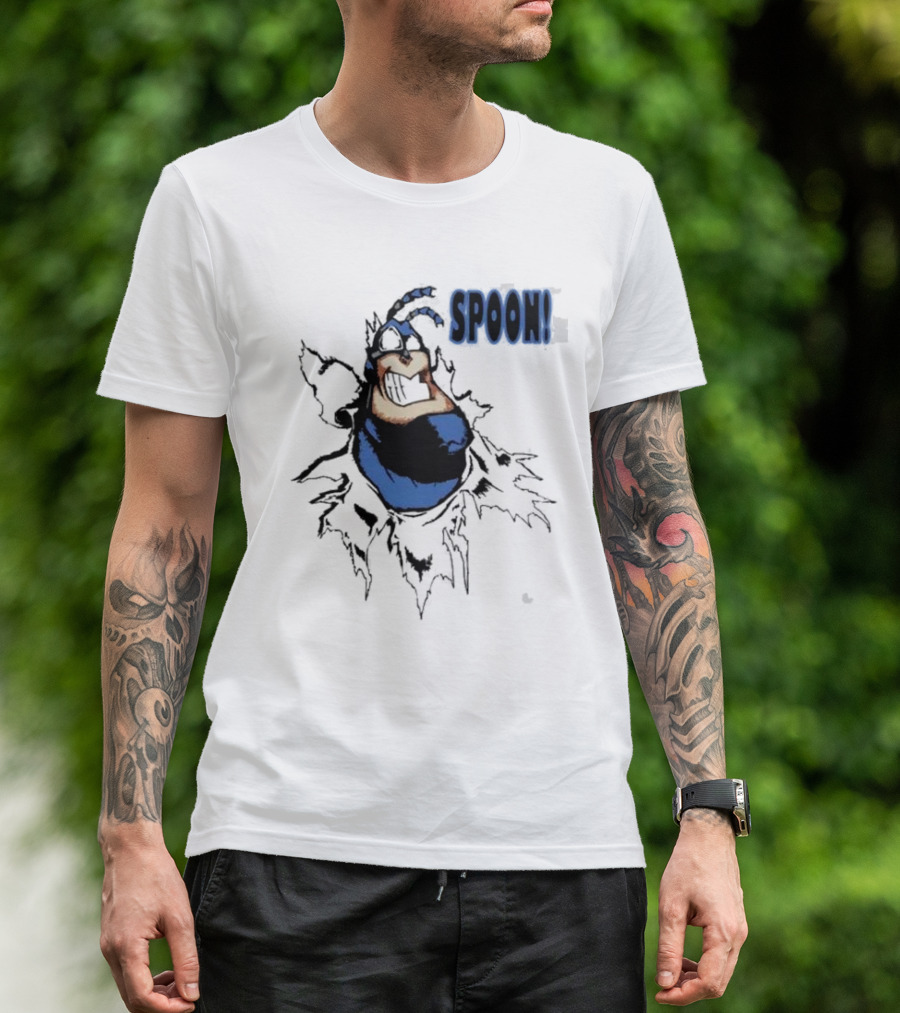 The Tick Cartoon Hero SPOON T-Shirt
