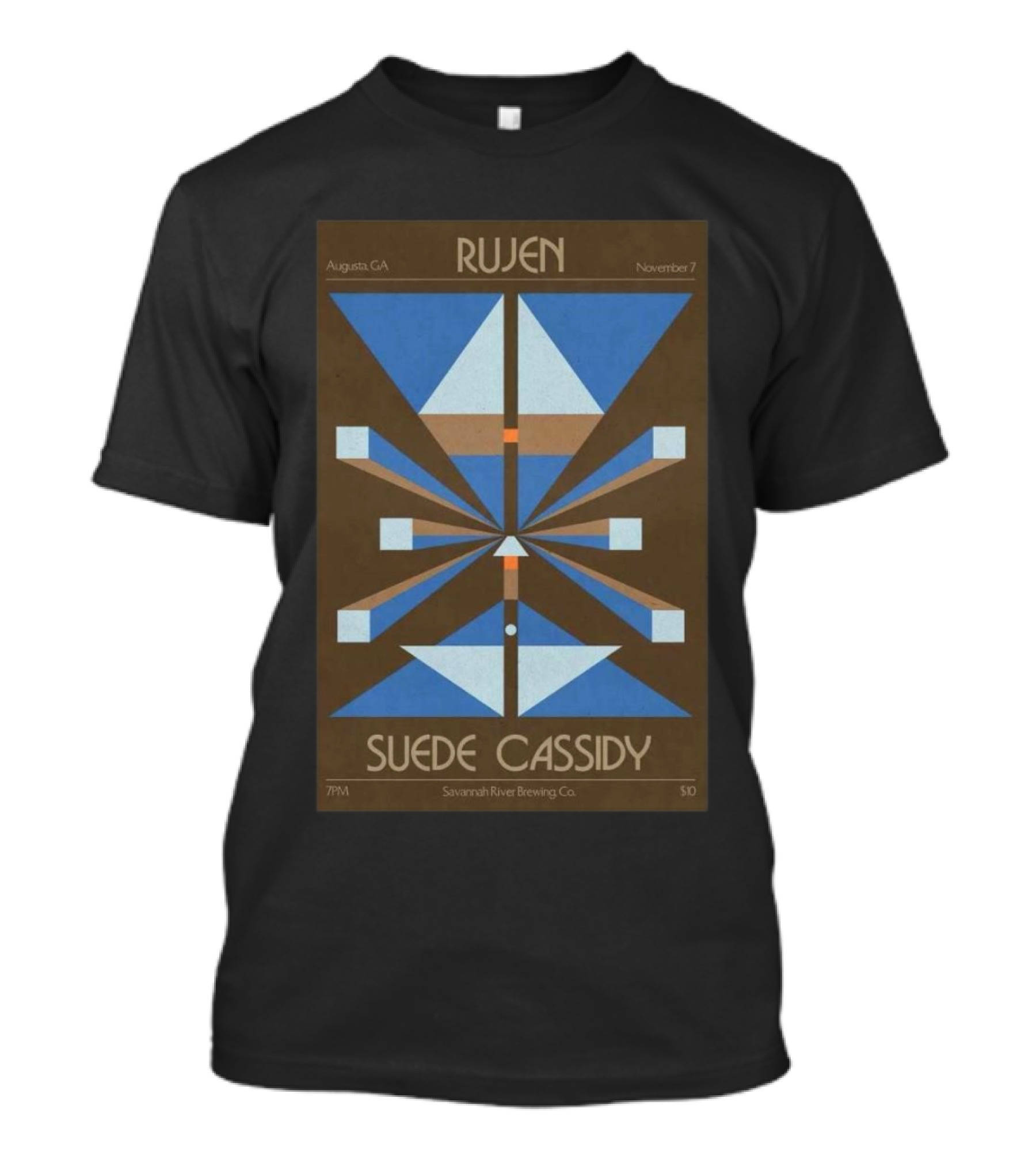 Rujen Suede Cassidy November 7 2024 Savannah River Brewing Co Augusta GA Event T-Shirt