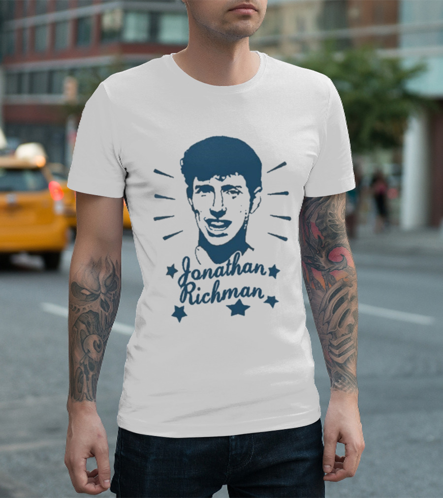 Jonathan Richman Surrounded By Stars And Radiating Light T-Shirt
