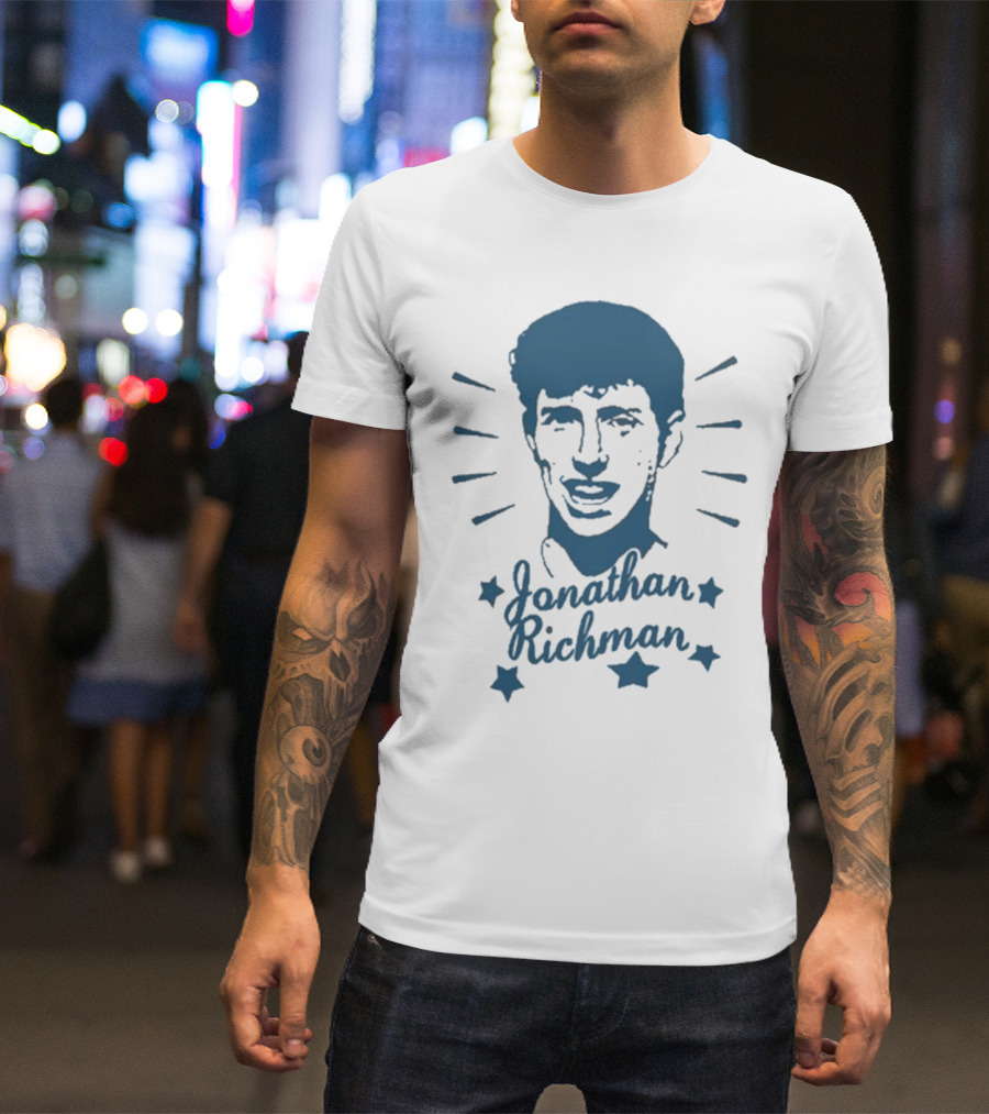 Jonathan Richman Surrounded By Stars And Radiating Light T-Shirt