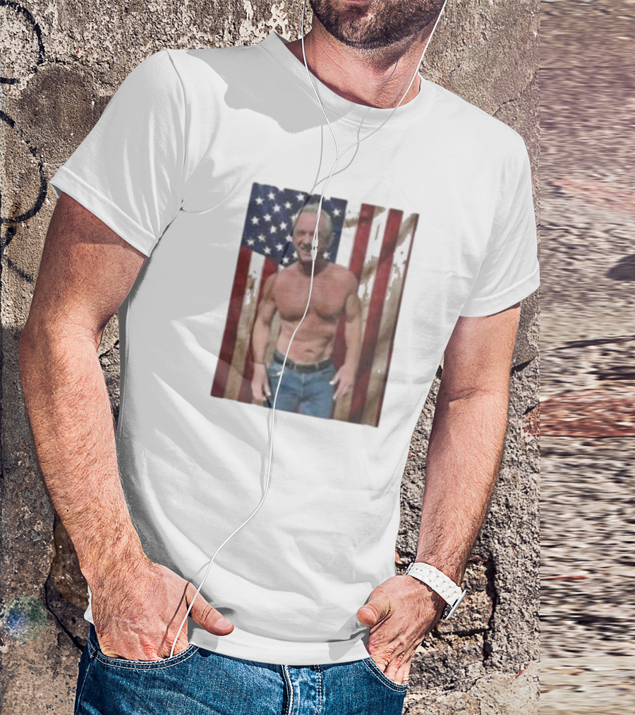 Kennedy No Make America Healthy Again USA Flag Muscles T-Shirt