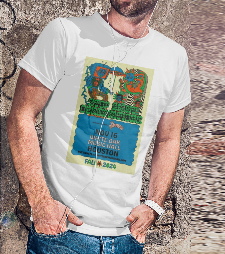 Stop Light Observations With The Mammoths Nov 16 White Oak Music Hall Houston Fall T-Shirt