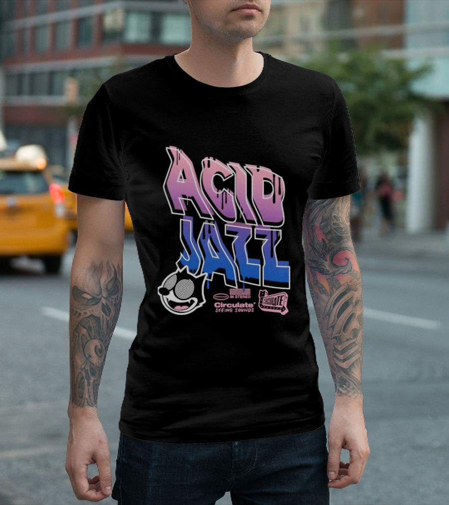 Acid Jazz Circulate Seeing Sounds Housecat In Stereo T-Shirt