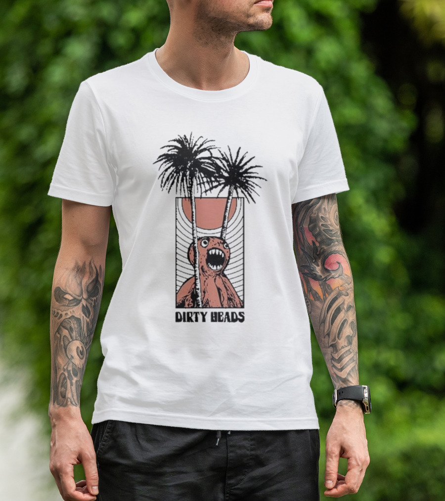 Dirty Heads Sun Scream Creature Palm Trees Holiday T-Shirt