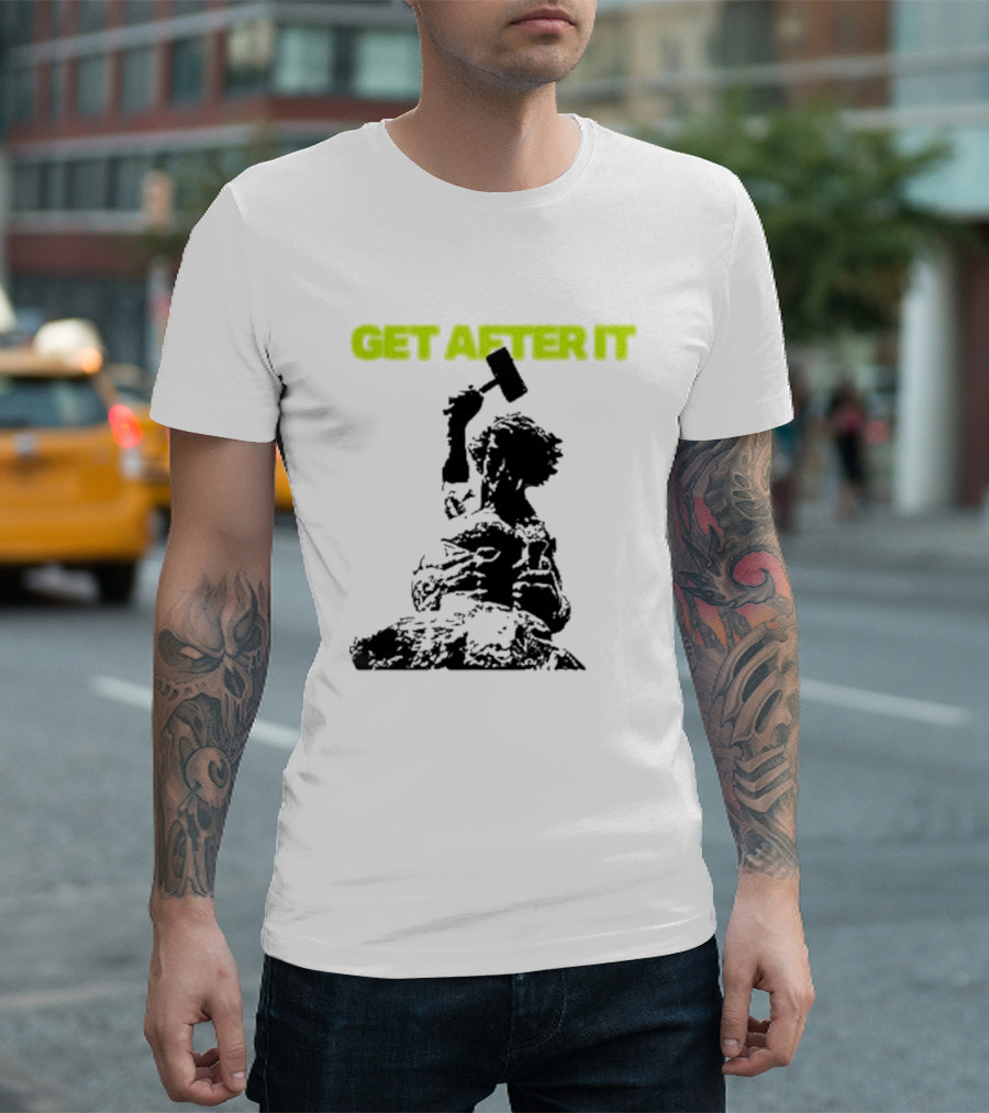 Get After It Rock Climbing Motivational Instrumentals T-Shirt