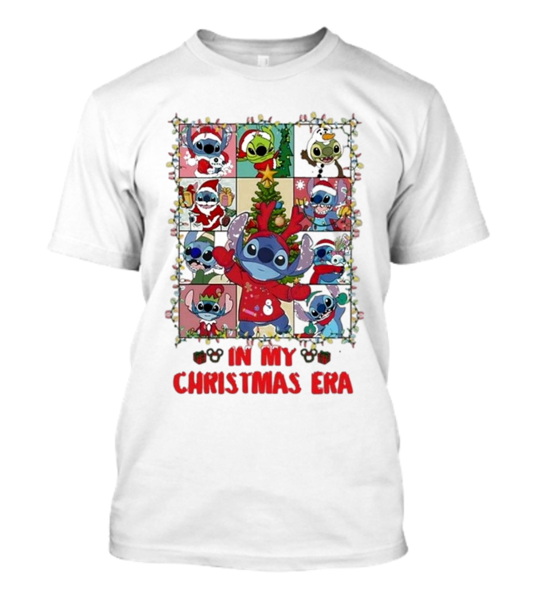 Stitch Ohana Christmas Era 2024 Holiday T-Shirt