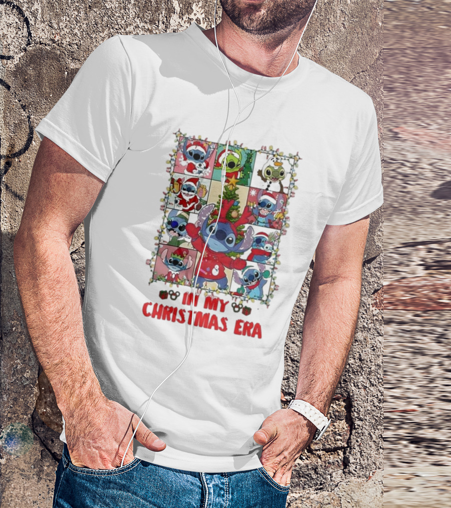 Stitch Ohana Christmas Era 2024 Holiday T-Shirt