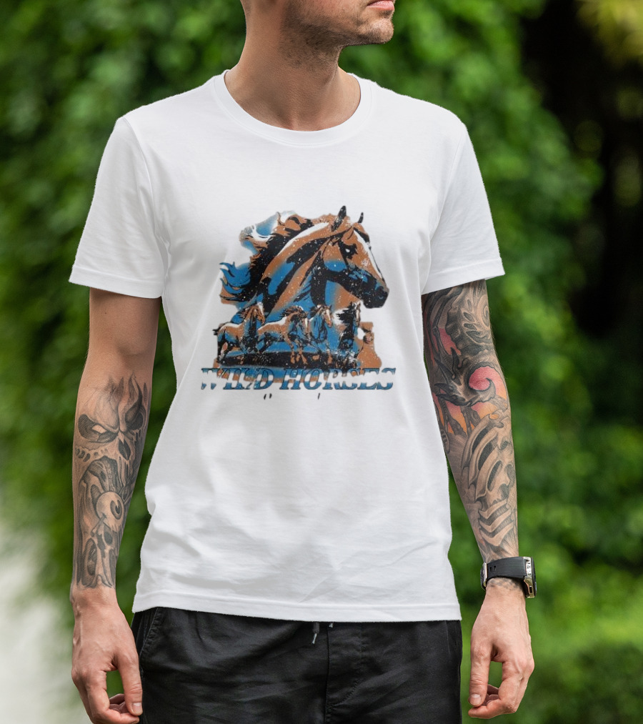 Wild Horses Born To Run Running Wild Hang Over Gang T-Shirt