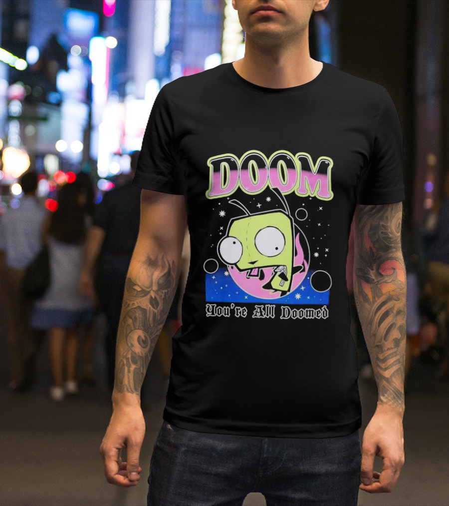 Invader Zim GIR Doom You're All Doomed Space T-Shirt