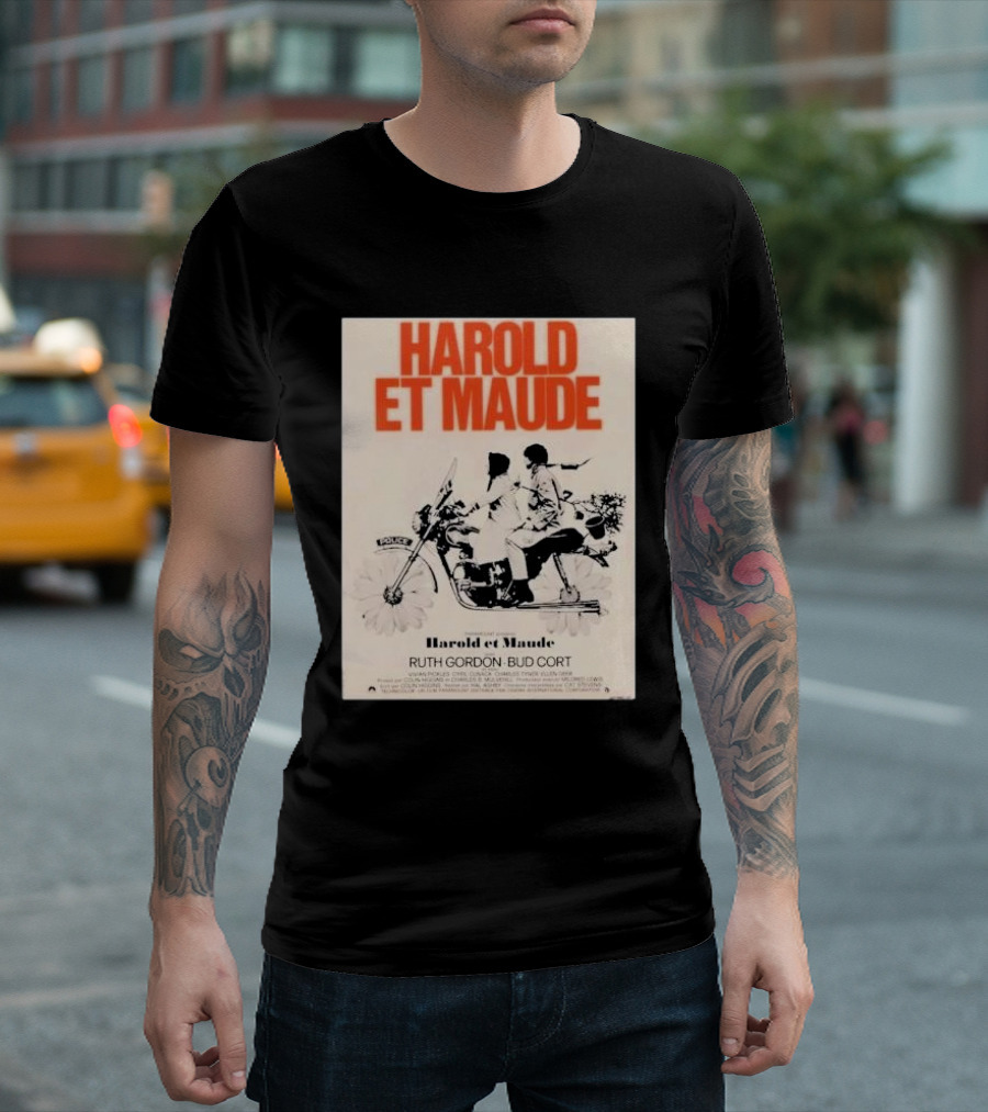HAROLD ET MAUDE RUTH GORDON BUD CORT FRENCH MOVIE T-Shirt