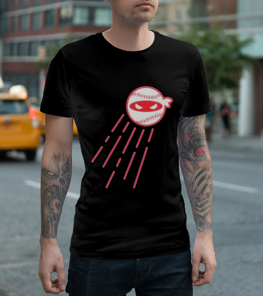 Los Angeles Dodgers Ninja Baseball Pitcher Retro T-Shirt