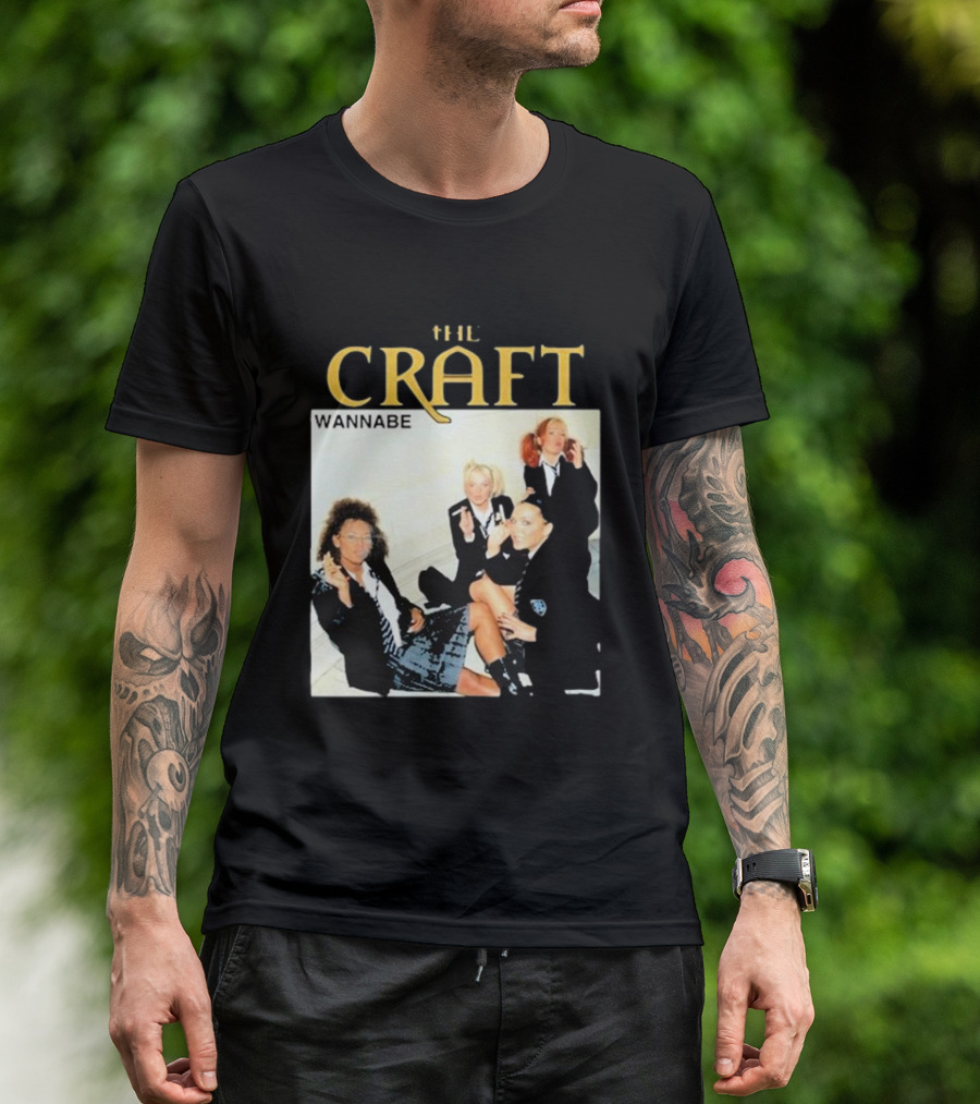 THE CRAFT WANNABE Spice Girls Parody School Girls Smoking Scene T-Shirt