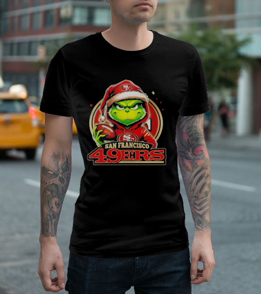The Grinch San Francisco 49ers Football Mashup T-Shirt
