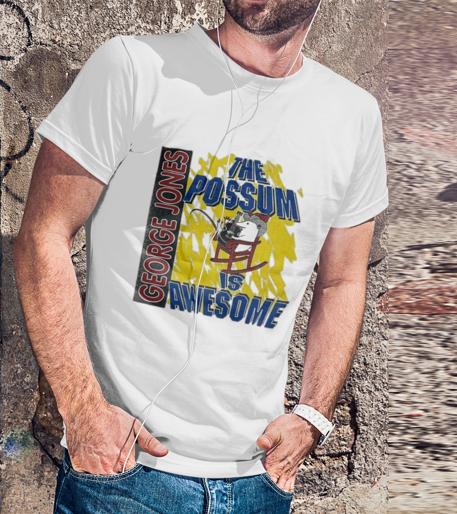 George Jones The Possum Is Awesome Rockin Chair T-Shirt