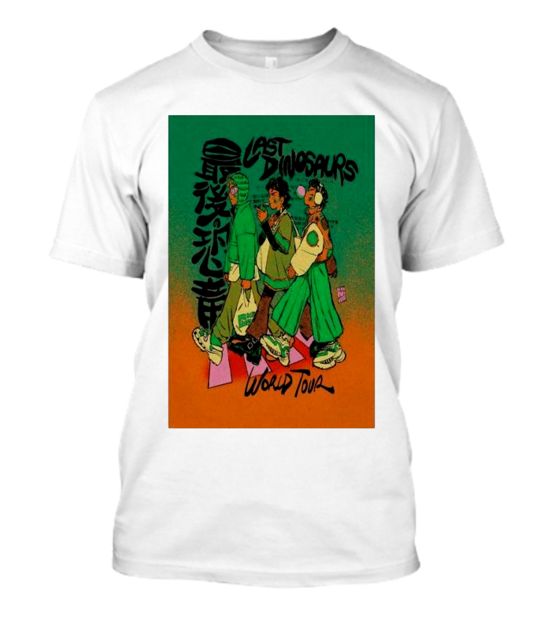 Last Dinosaurs 2024 World Tour Anime T-Shirt