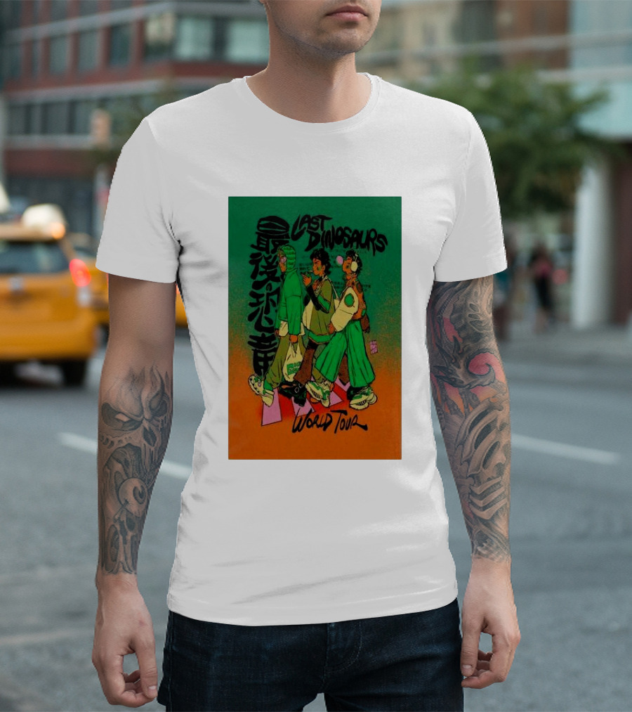 Last Dinosaurs 2024 World Tour Anime T-Shirt