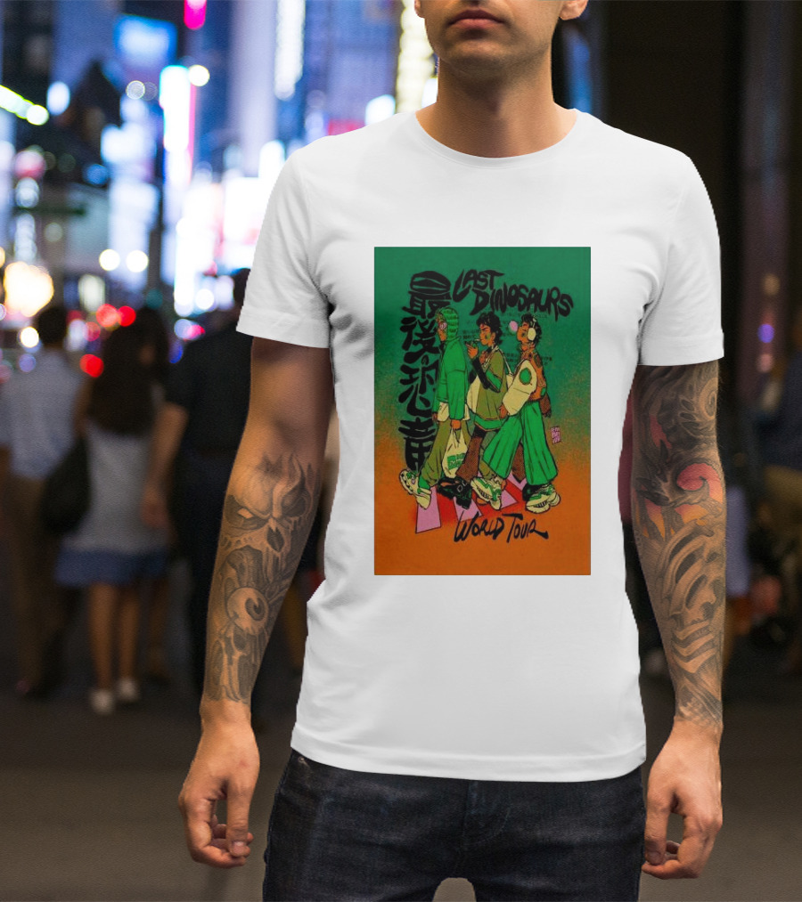 Last Dinosaurs 2024 World Tour Anime T-Shirt
